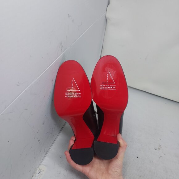 Christian Louboutin Black Heel Adoxa Ankle Boot - Picture 2 of 13